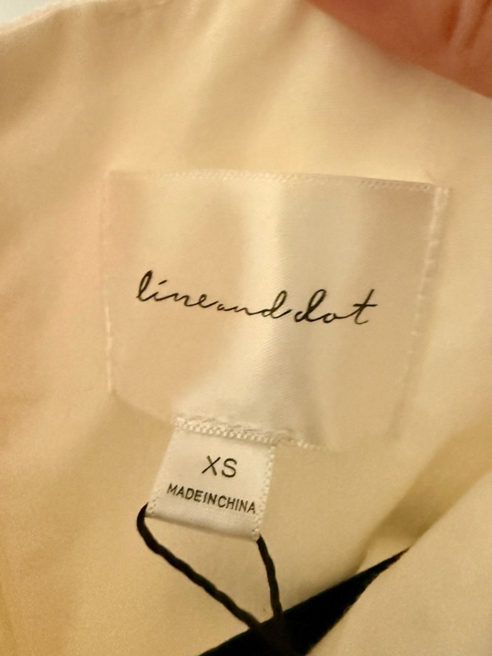 Line & Dot Cream Mini Dress - Picture 4 of 4